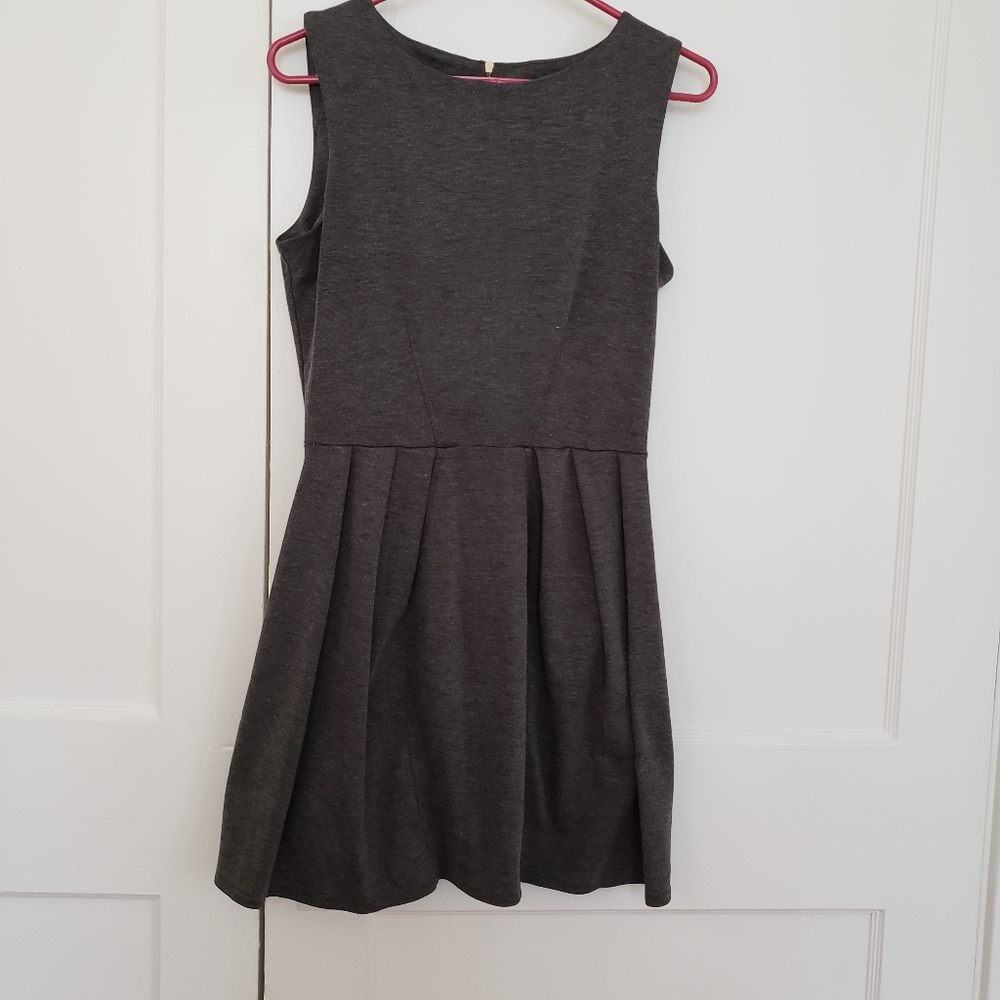 CLOSET LONDON Gray Tulip Ponte Dress